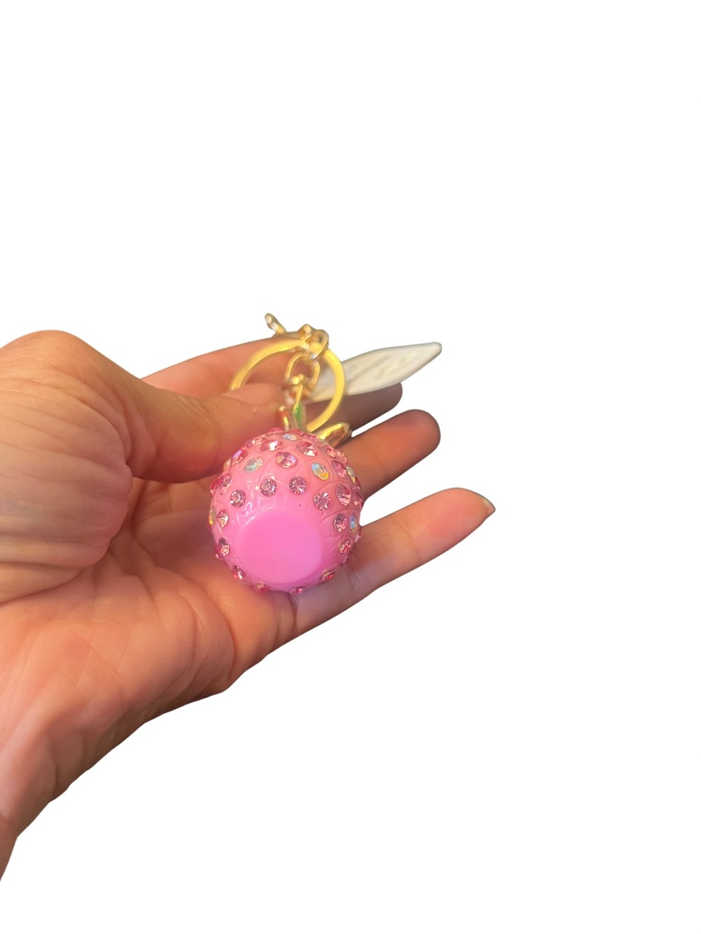Pink Rhinestone Pineapple Bagcharm/Keychain - Picture 4 of 4